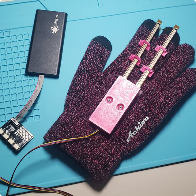 A Smart Glove Computer Mouse using Binho Nova