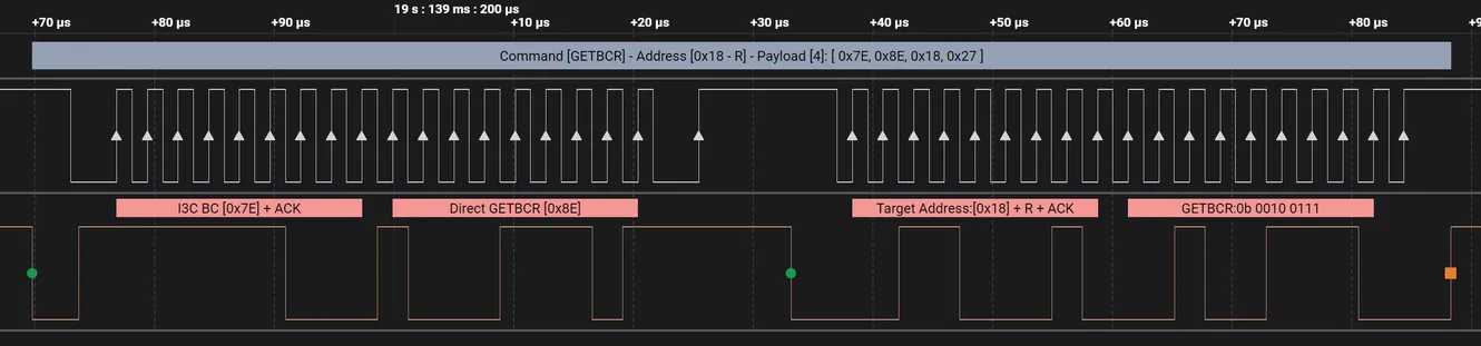 Saleae Logic I3C Get BCR capture