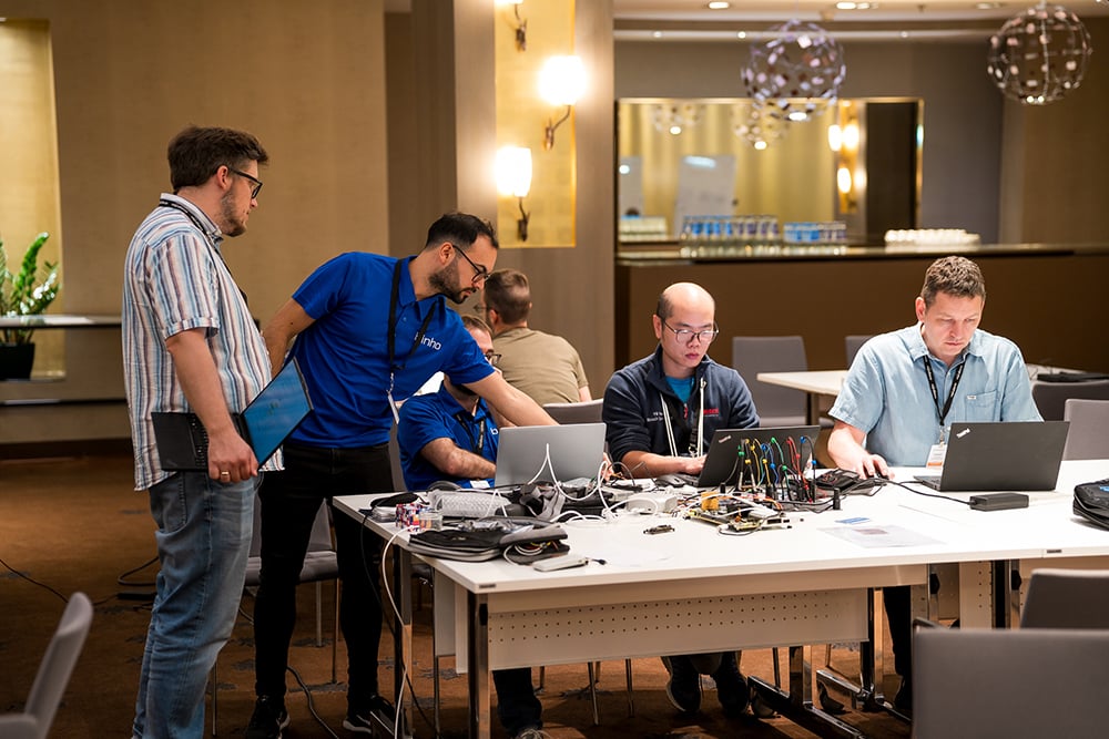 Martin from Binho at the MIPI I3C Plugfest in Warsaw, 2025