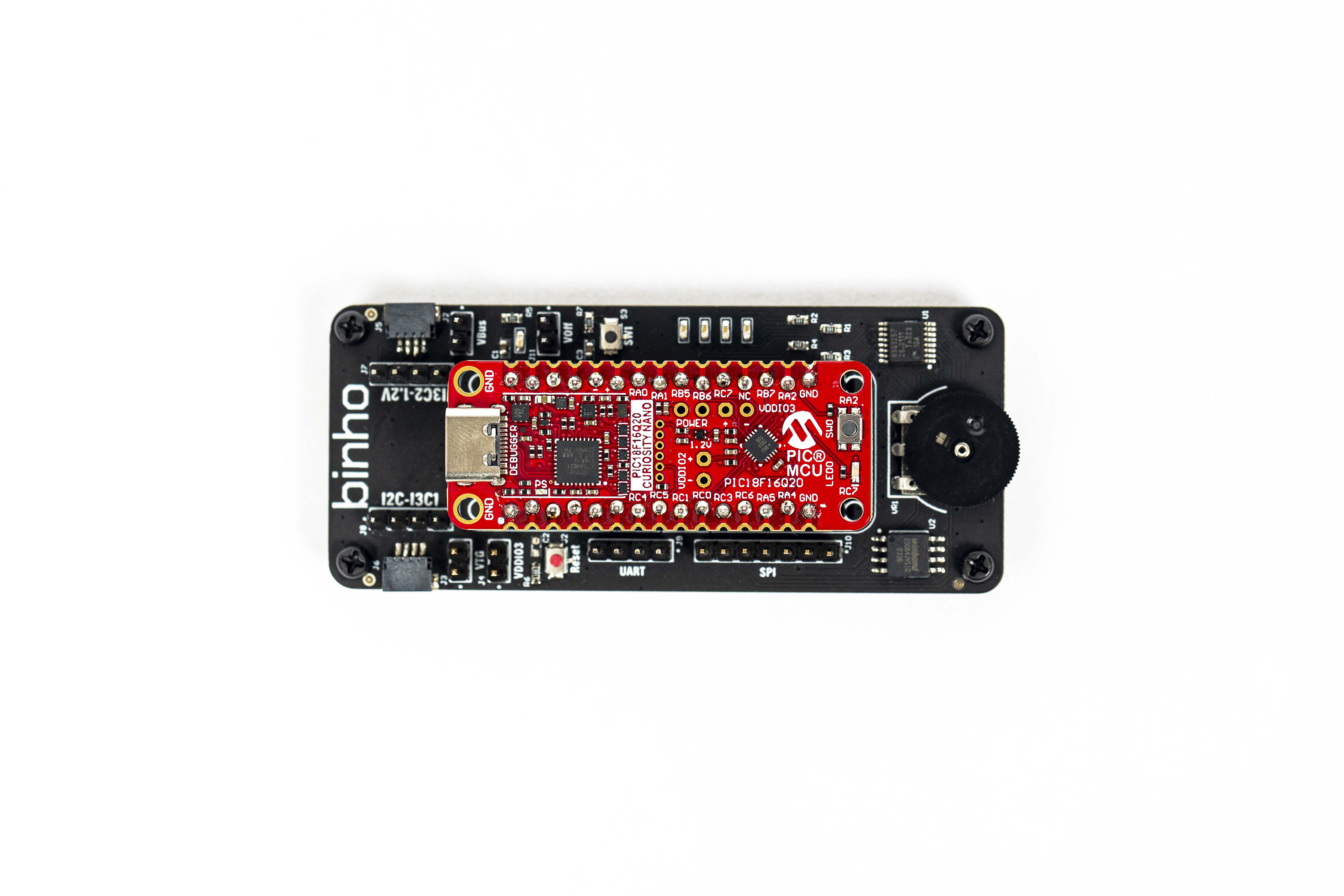 PIC18F16Q20 Curiosity Nano I3C Target Demo Board - Components