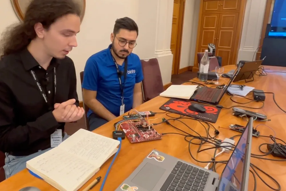 The MIPI I/Os over I3C Bridge running on real hardware at the MIPI Member Meeting in Berlin